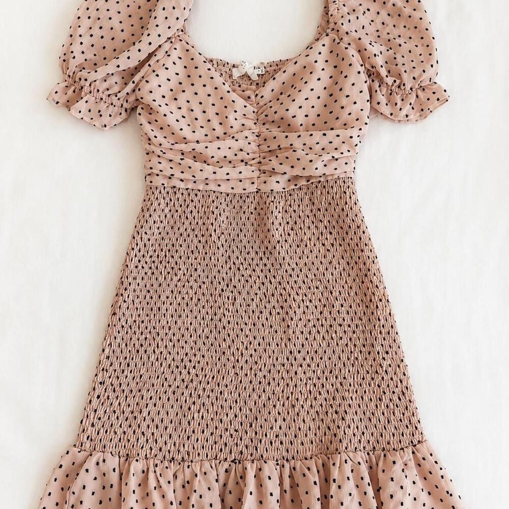 Astr-the-label Women's Pink and Tan Dress